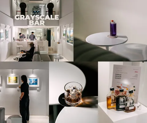 ภาพรวม 5 ภาพจากรีวิว Grayscale Fine Art & Bar • เจริญนคร 13 โดย @1.dayz