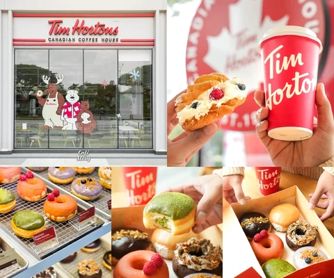 ภาพรีวิว Tim Hortons • โดนัท 7 รสชาติ