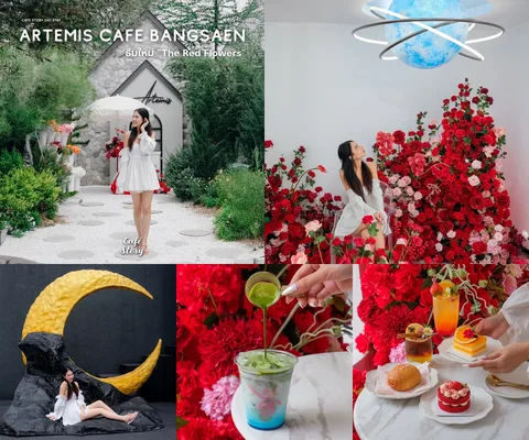 ภาพรีวิว Artemis Cafe Bangsaen • The Red Flowers