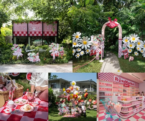 ภาพรีวิว Pink Rosa Cafe • Vespa × Rainbow Sue