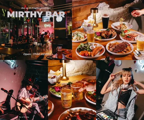 ภาพรวม 5 ภาพจากรีวิว Mirthy Bar โดย @1.dayz