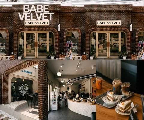 ภาพรวม 5 ภาพจากรีวิว Babe Velvet Café • พัทยา โดย @1.dayz