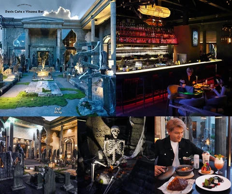 ภาพรีวิว Davin Cafe × Vinsens • Halloween 2566
