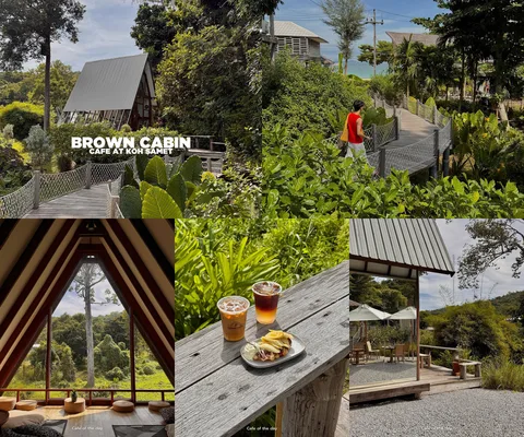 ภาพรวม 5 ภาพจากรีวิว Brown Cabin Chocolate Cafe • เกาะเสม็ด โดย @1.dayz