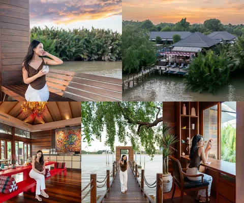 ภาพรีวิว บ้านไกรเนาว์ และโต๊ะแดง • บางกะเจ้า