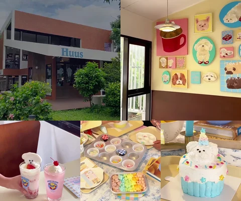 ภาพรีวิว HUUS PLATE × Plaifah — นิทรรศการน้องหมารองเท้าแดง