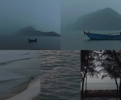 ภาพรวม 5 เฟรมจากคลิป หาดสามร้อยยอด โดย @1.dayz