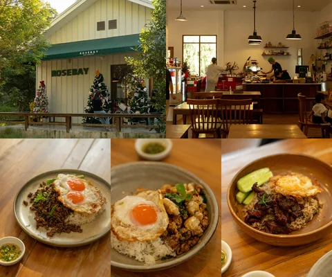 ภาพรวม 5 ภาพจากรีวิว Rosebay Home Cooking & Café • เขาใหญ่ โดย @1.dayz