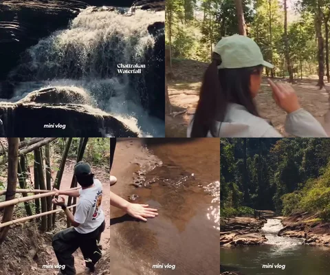 ภาพรวม 5 เฟรมจากคลิป น้ำตกชาติตระการ โดย @1.dayz