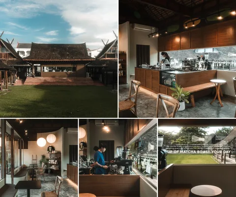 ภาพรวม 5 ภาพแรกจากโพสต์รีวิว Tomato Matcha Bar